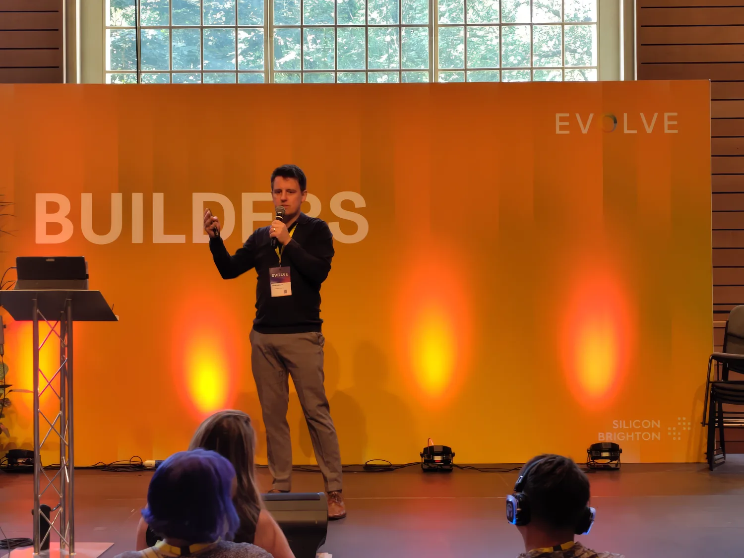Adam speaking about digital sustainability