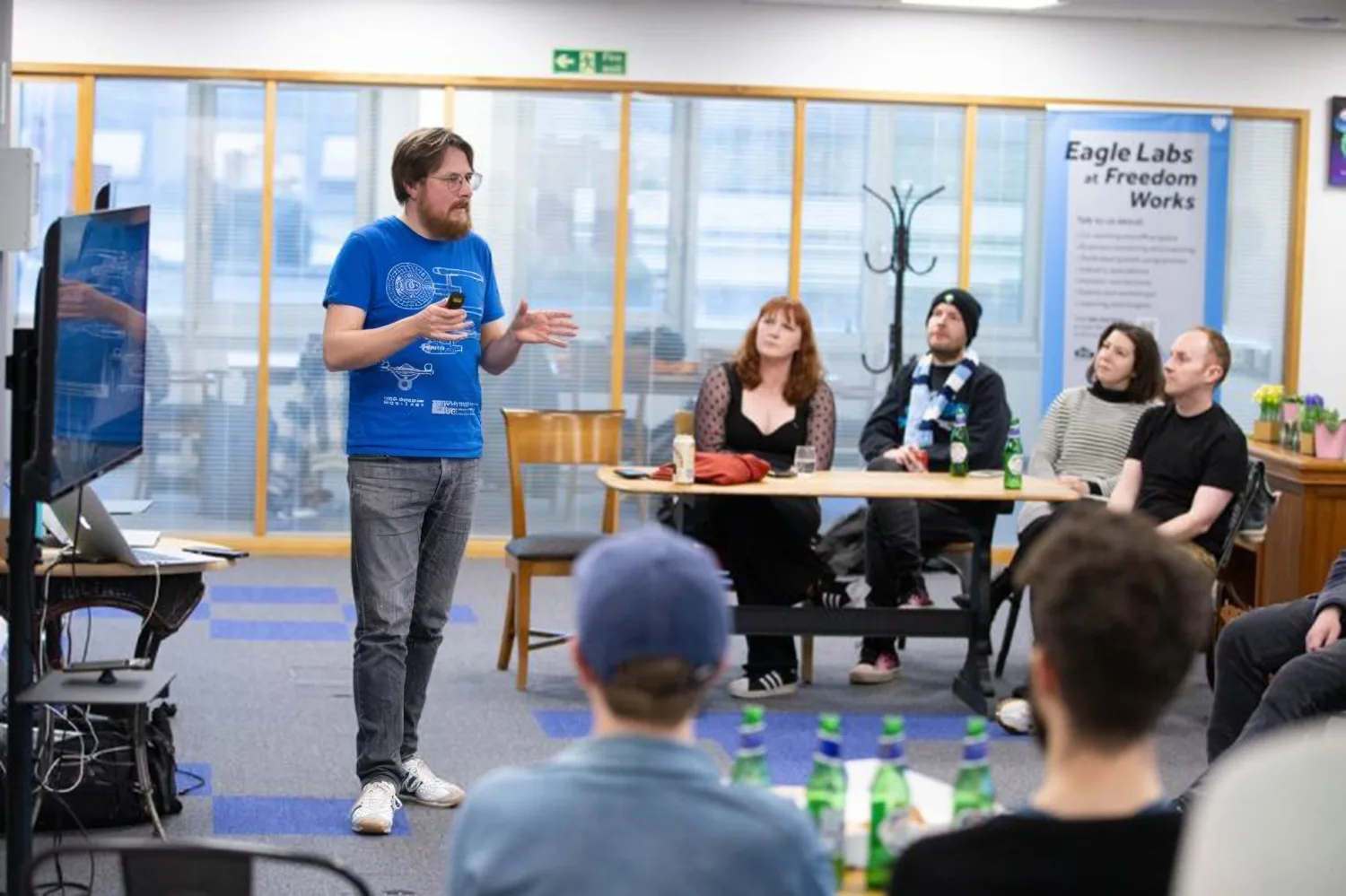 Oli speaking at a Green Software Brighton event